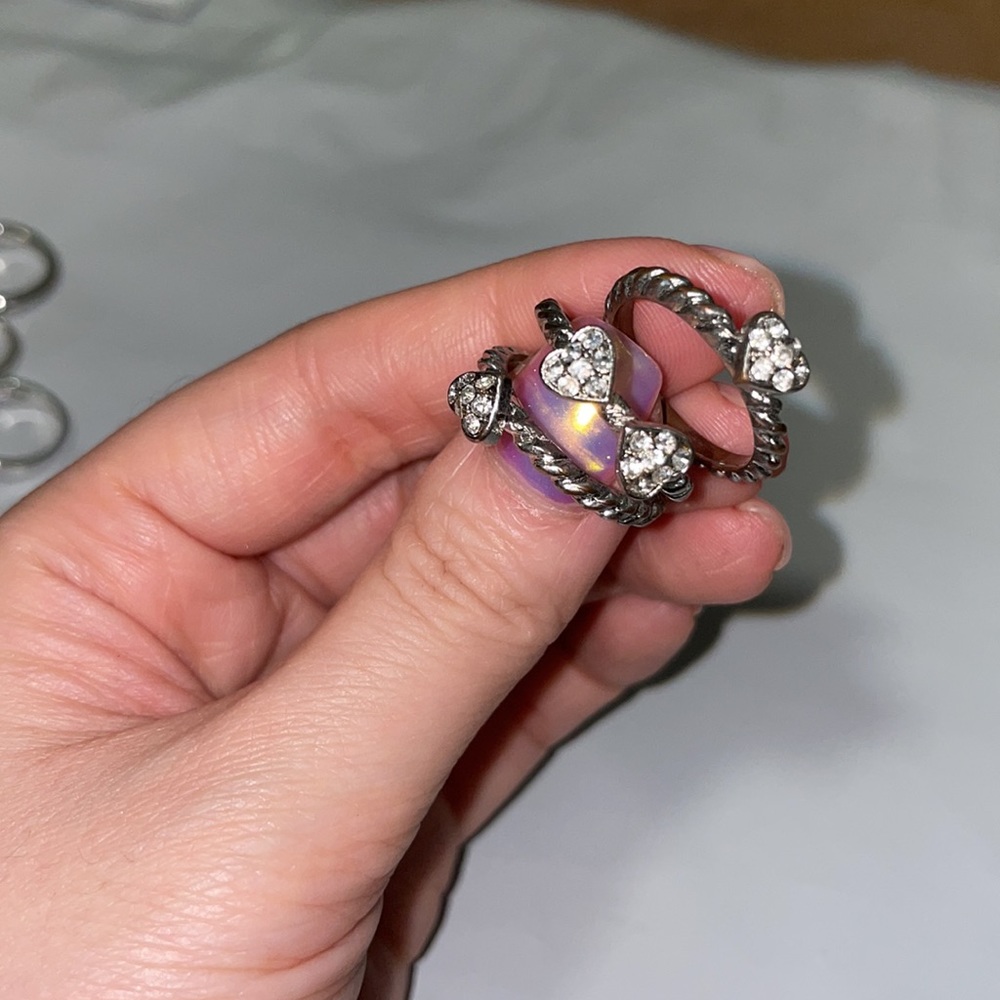 Stackable heart rings - Picture 2 of 2